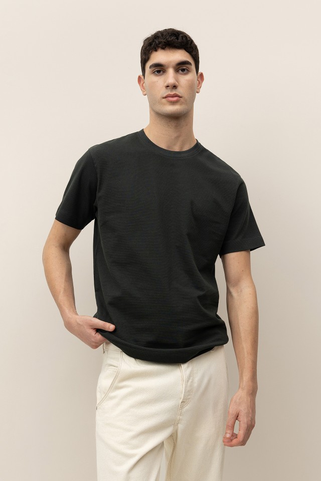 Striped Embossed T-Shirt