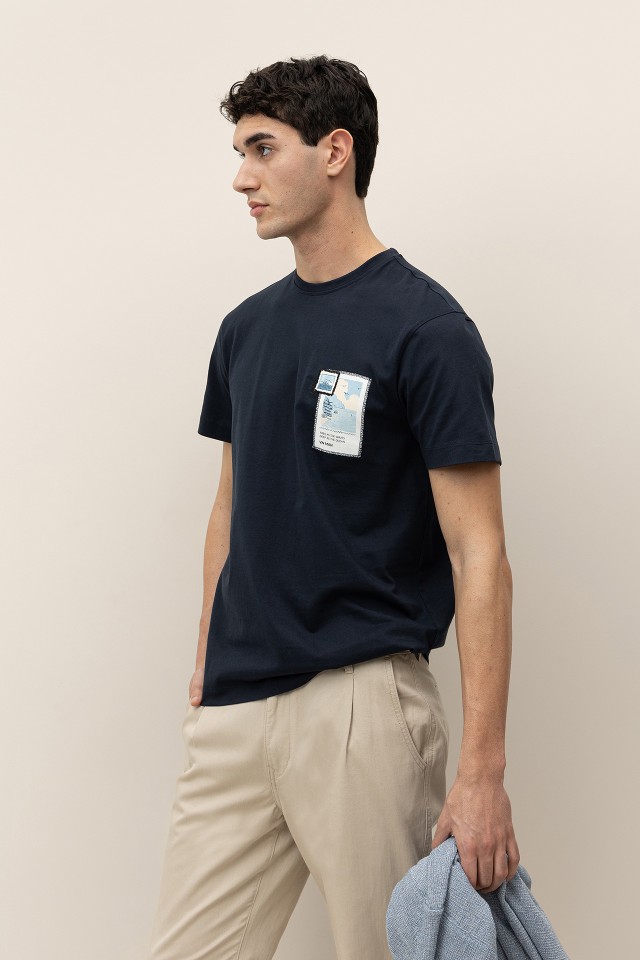 T-shirt with Front Patches