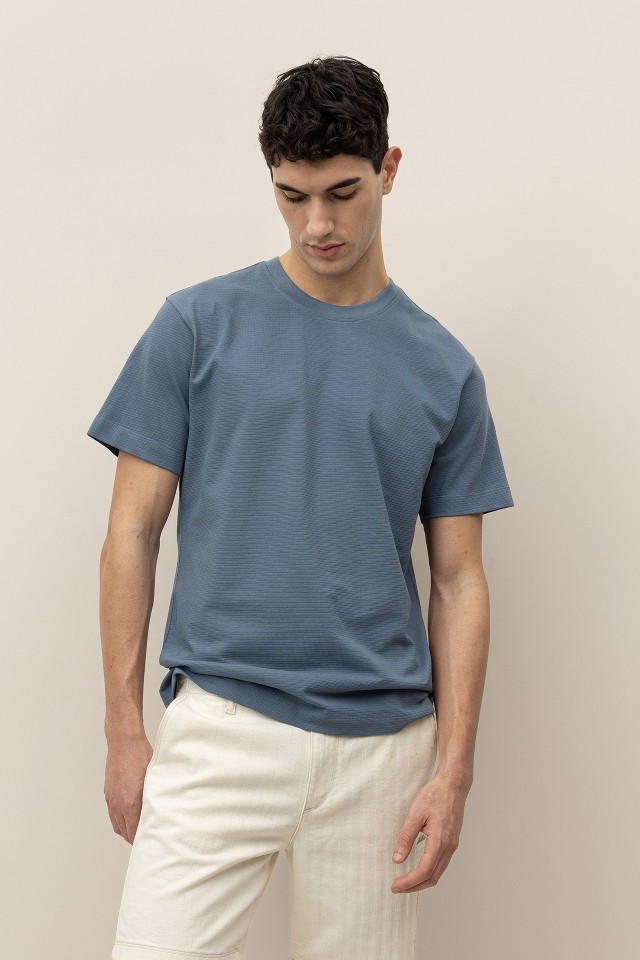 Striped Embossed T-Shirt