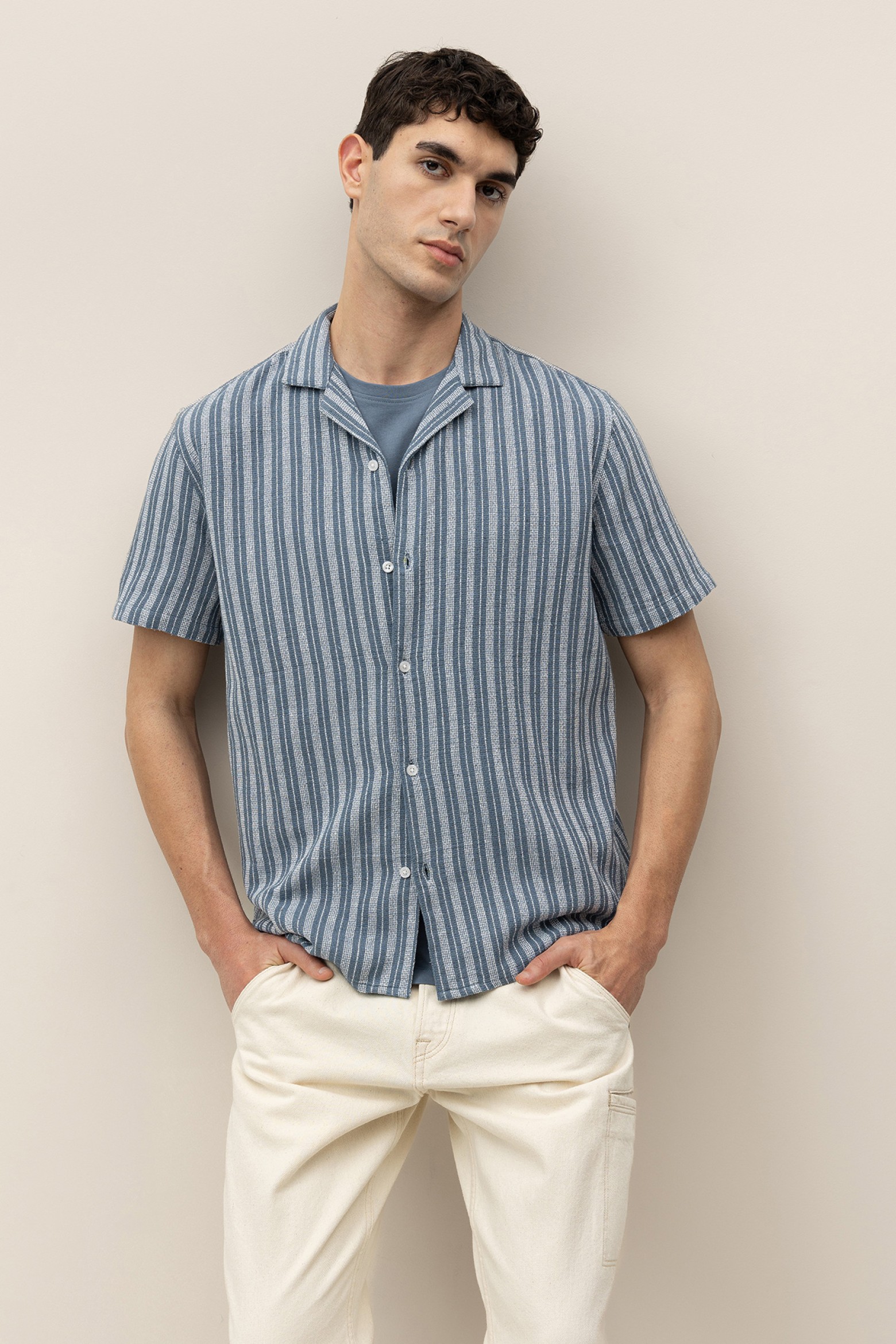 Camisa Relaxed Colarinho Bowling
