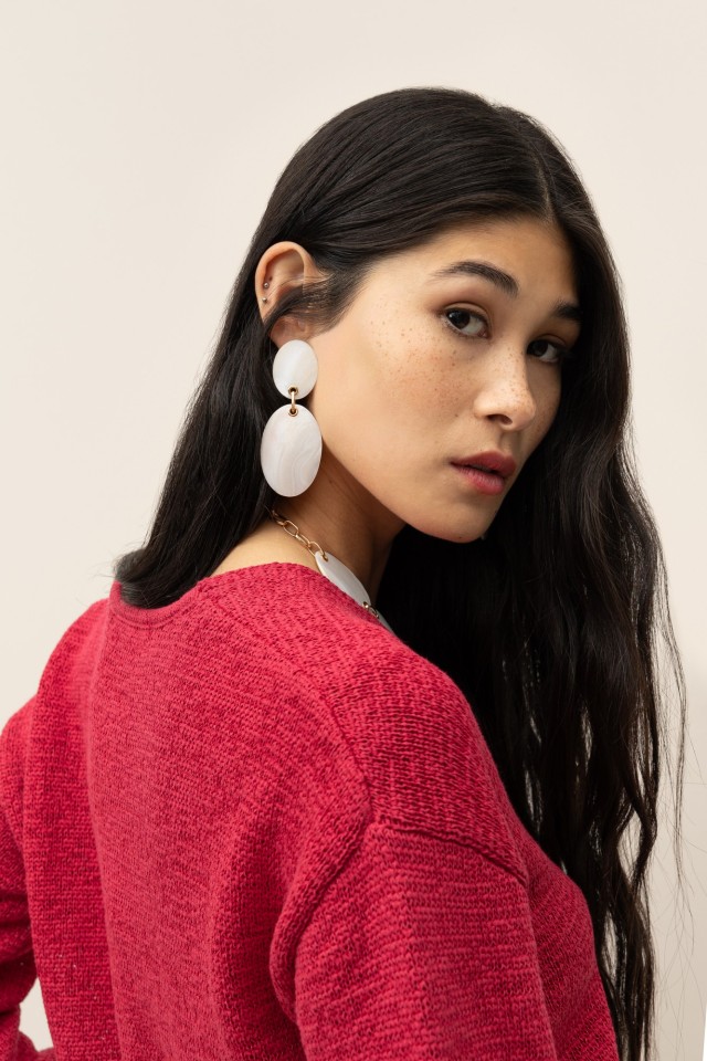 Pendientes Colgantes Ovalados de Ncar
