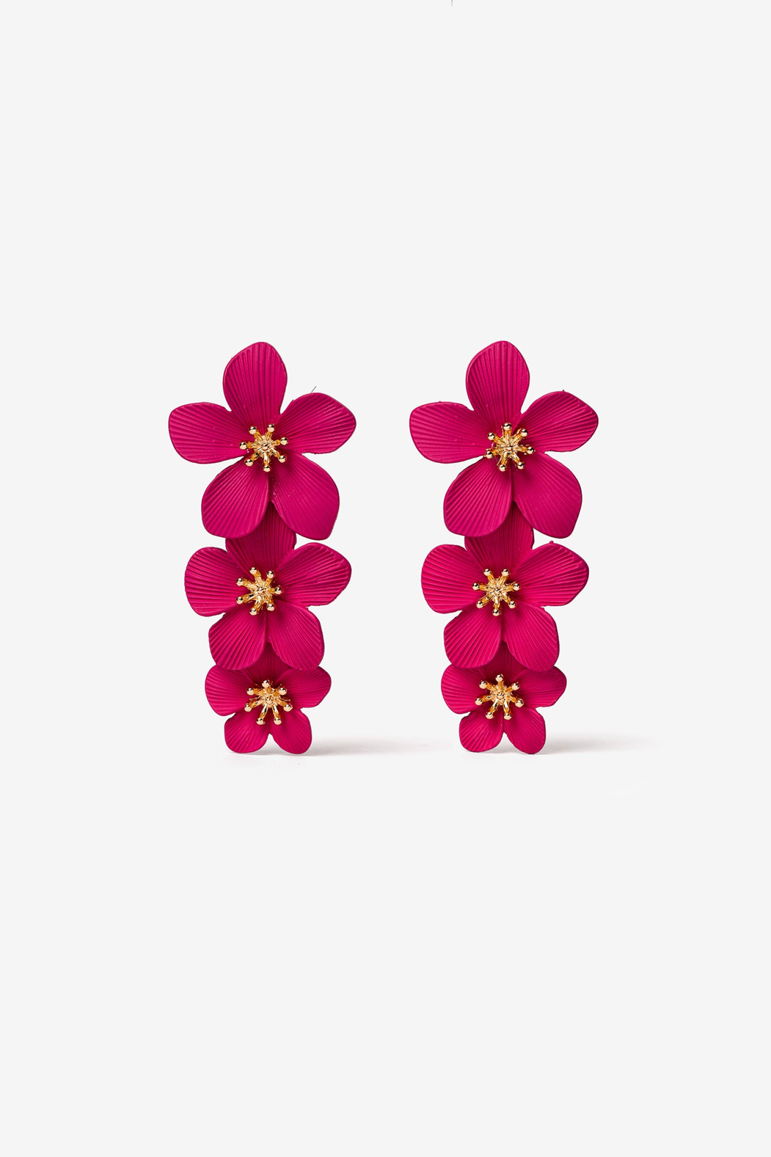 Press-On Floral Earrings