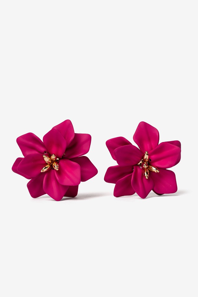 Pendientes Flor Acrlica