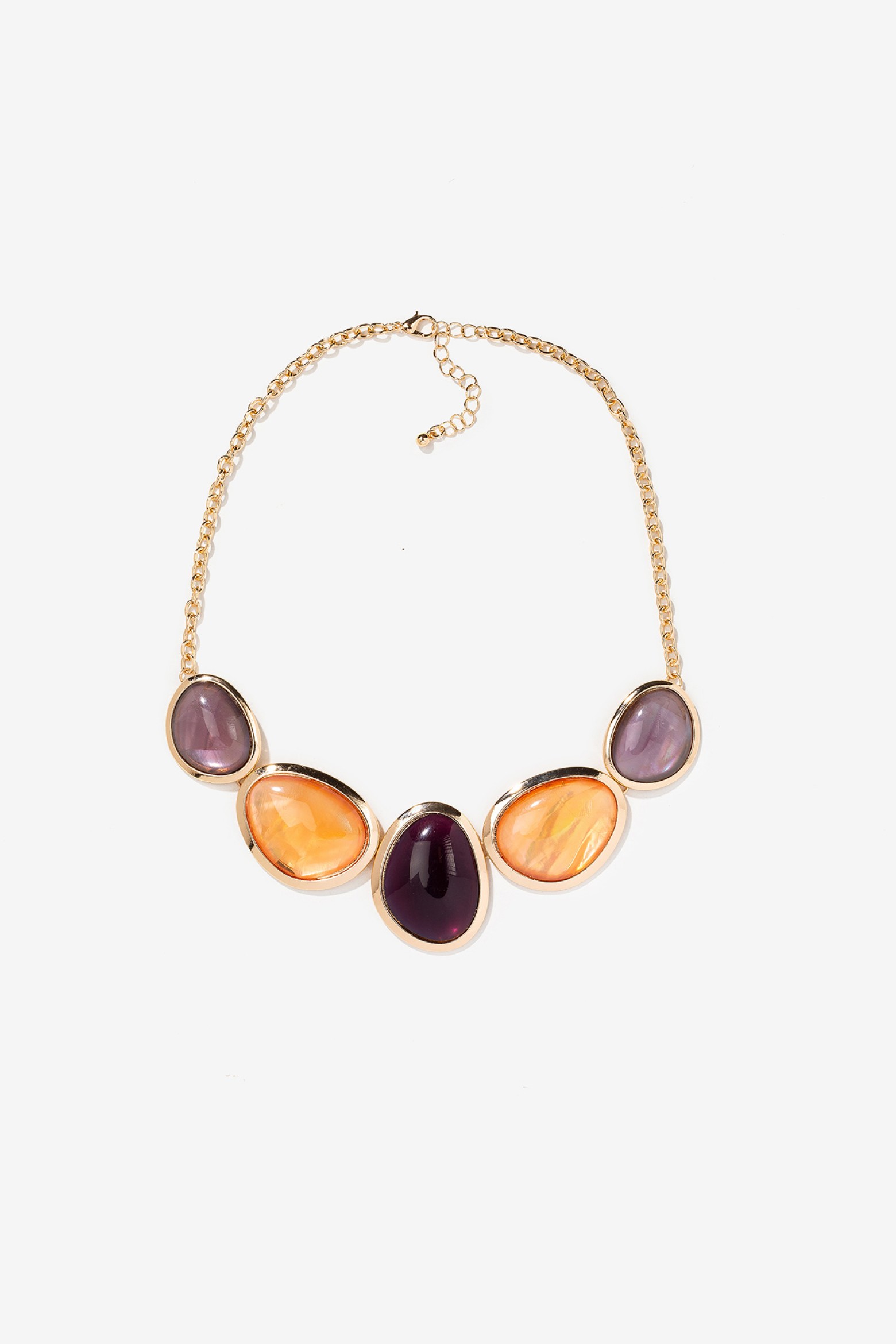 Maxi Tricolor Resin Necklace