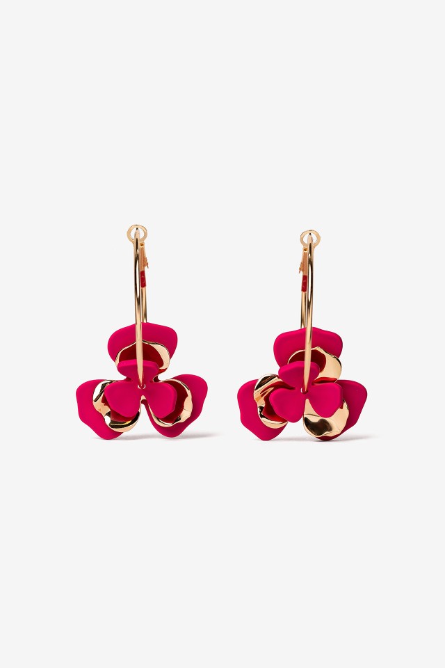 Aros Colgantes Florales