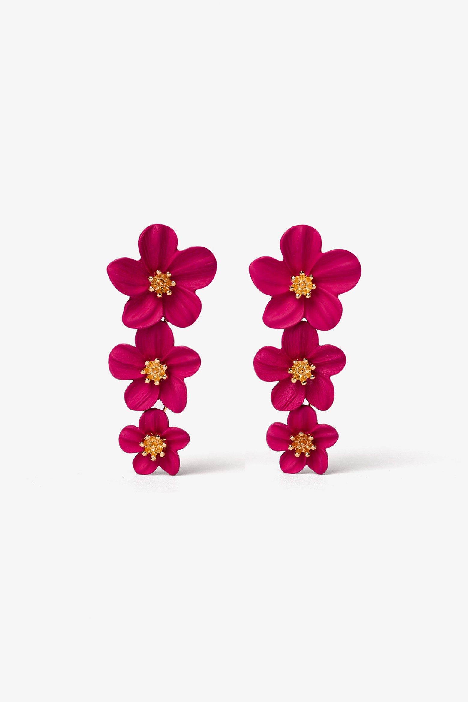 Brincos de Flores Matte