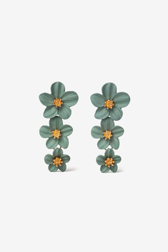 Brincos de Flores Matte