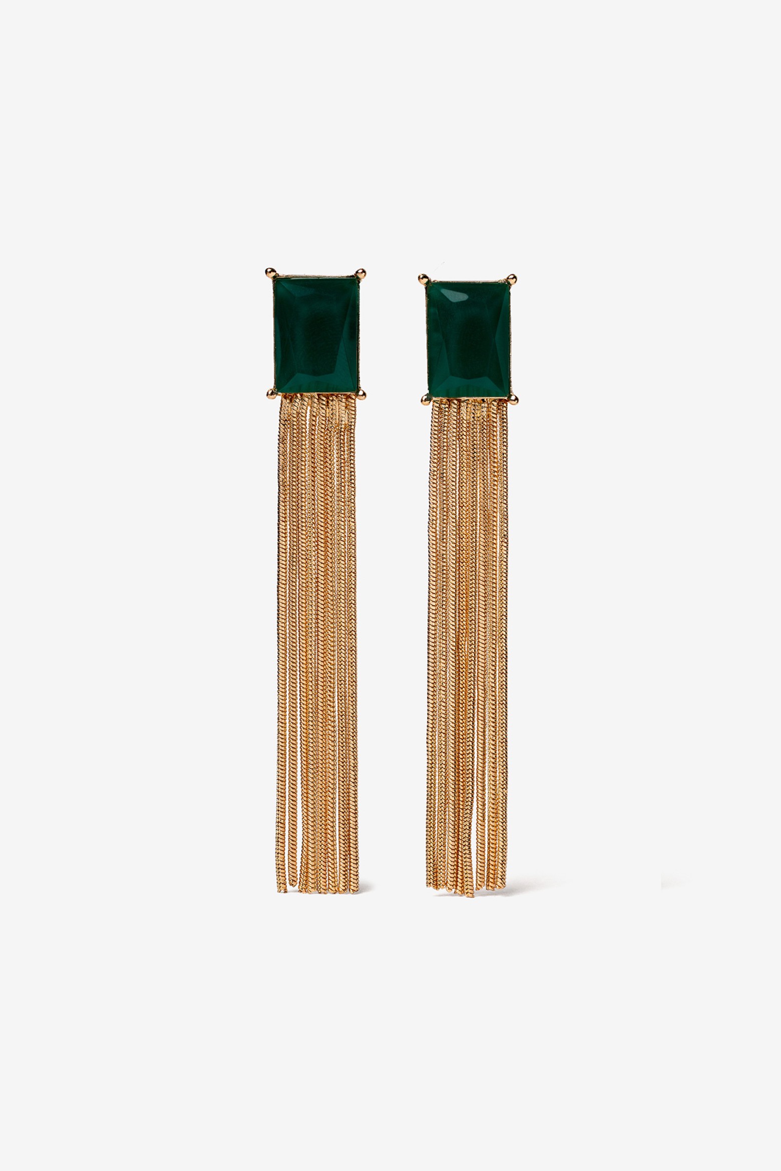 Metallic Fringe Earrings