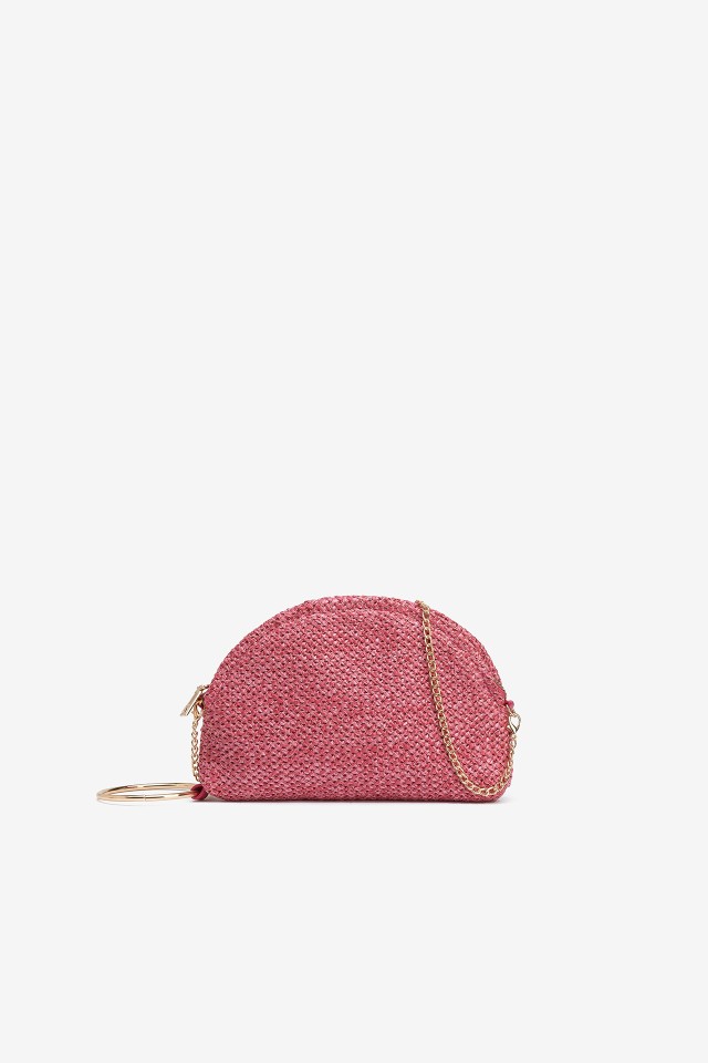 Clutch Curva Efeito Palha