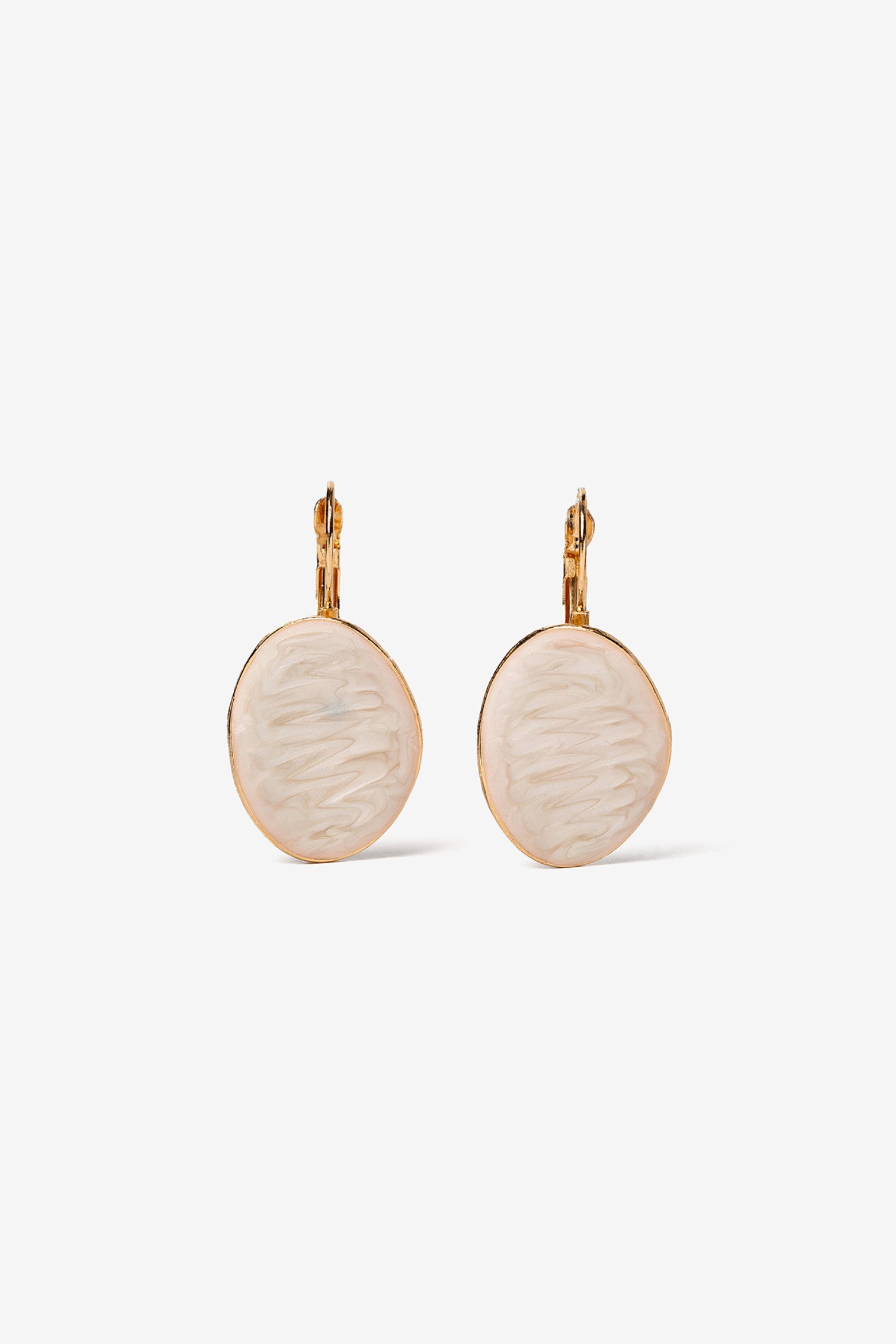 Enamel Oval Earrings