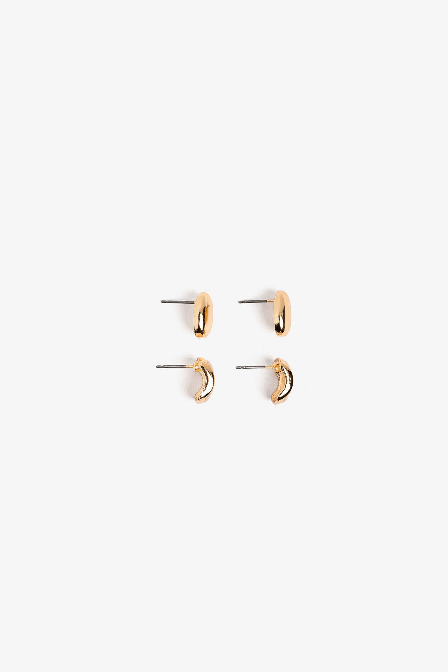 Set of 2 Enamel Oval Earrings