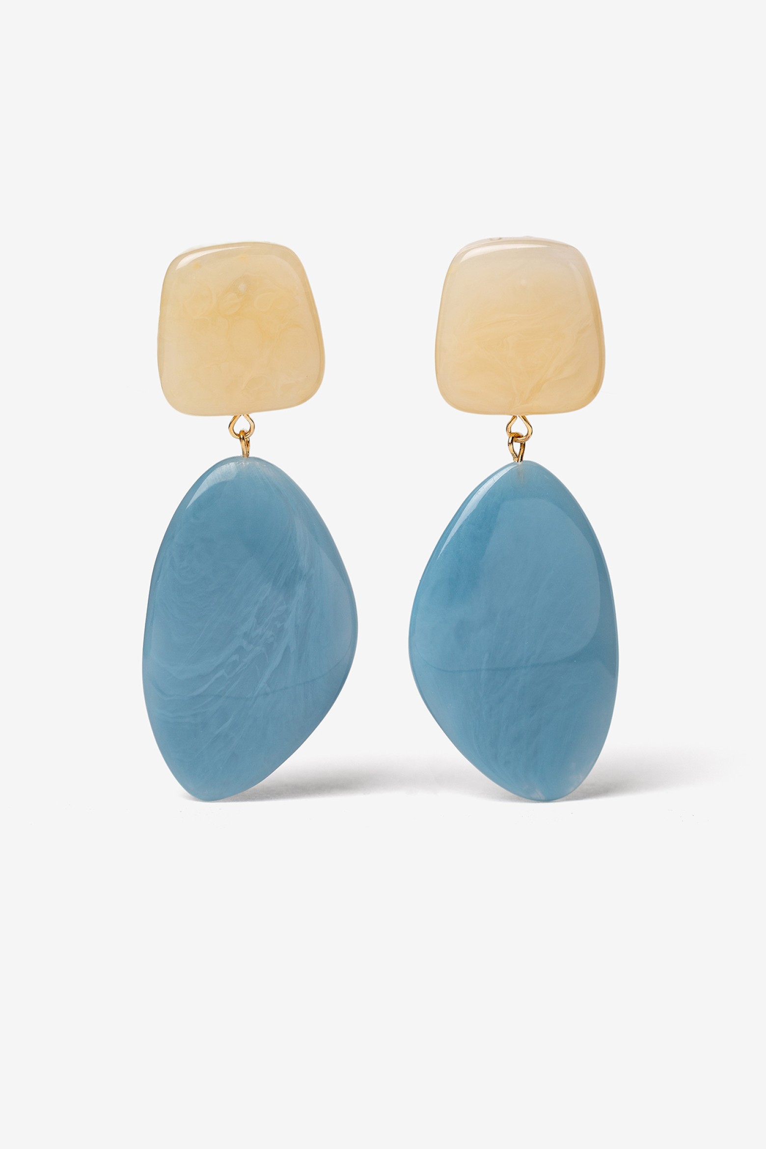 Bicolor Drop Earrings