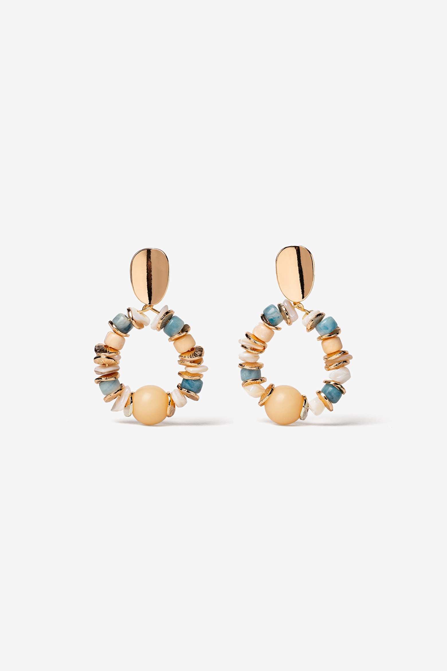 Hoop Earrings with Beads