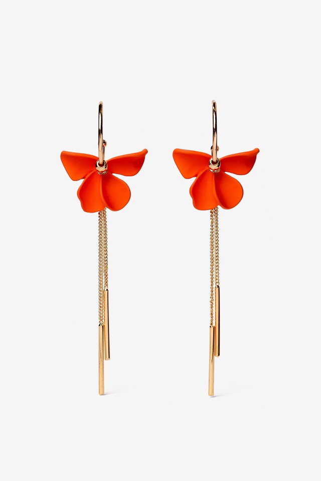 Aros Colgantes Flor