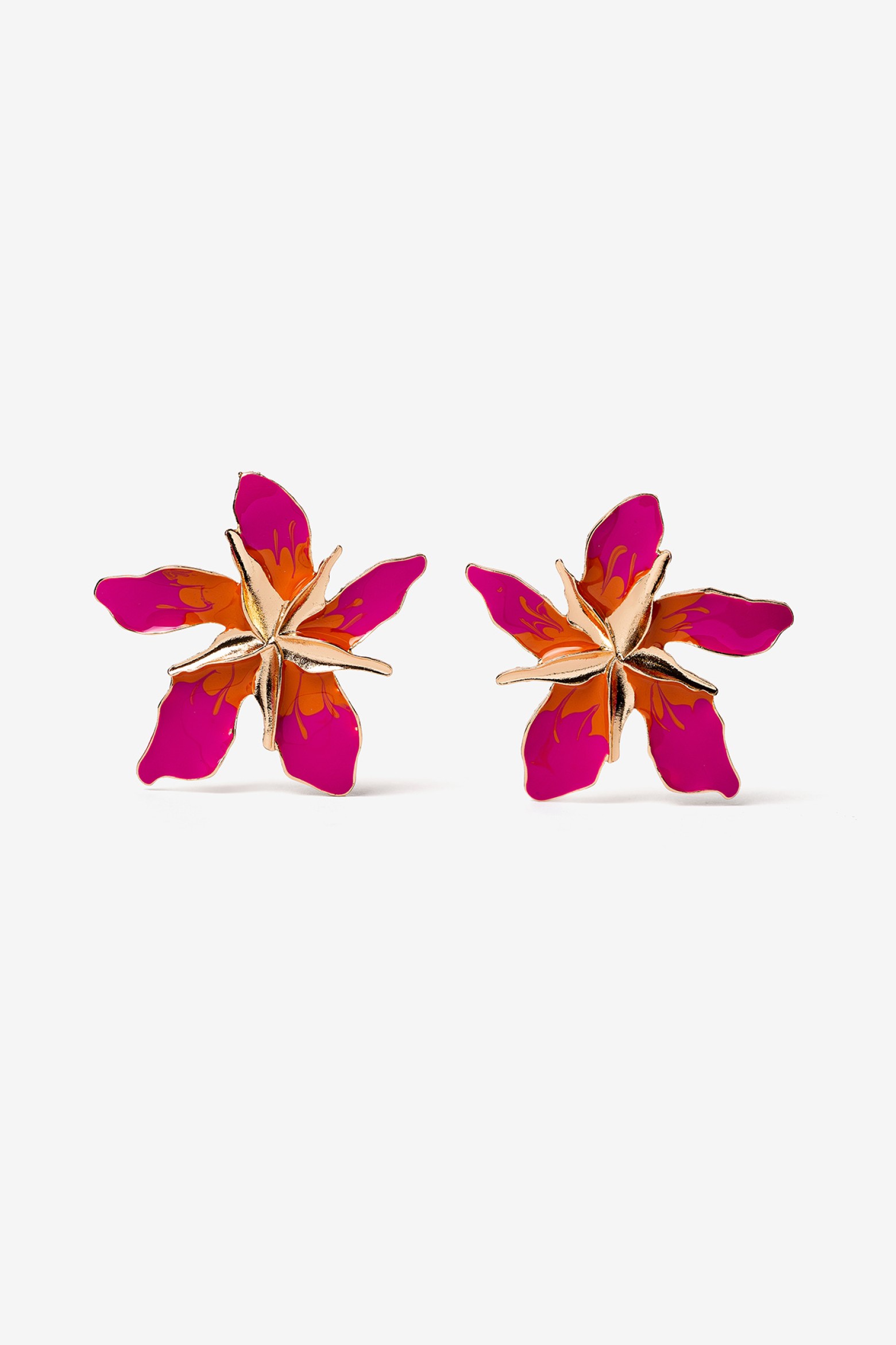 Brincos Florais Esmaltados