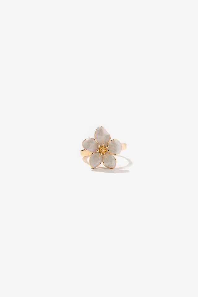 Anillo Flor Esmaltada