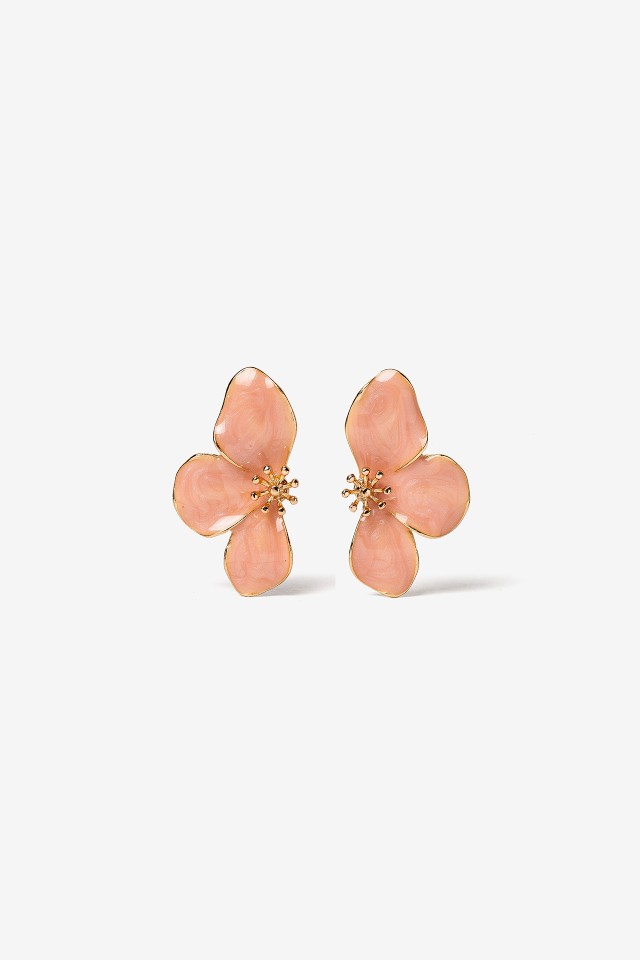 Brincos Florais Esmaltados