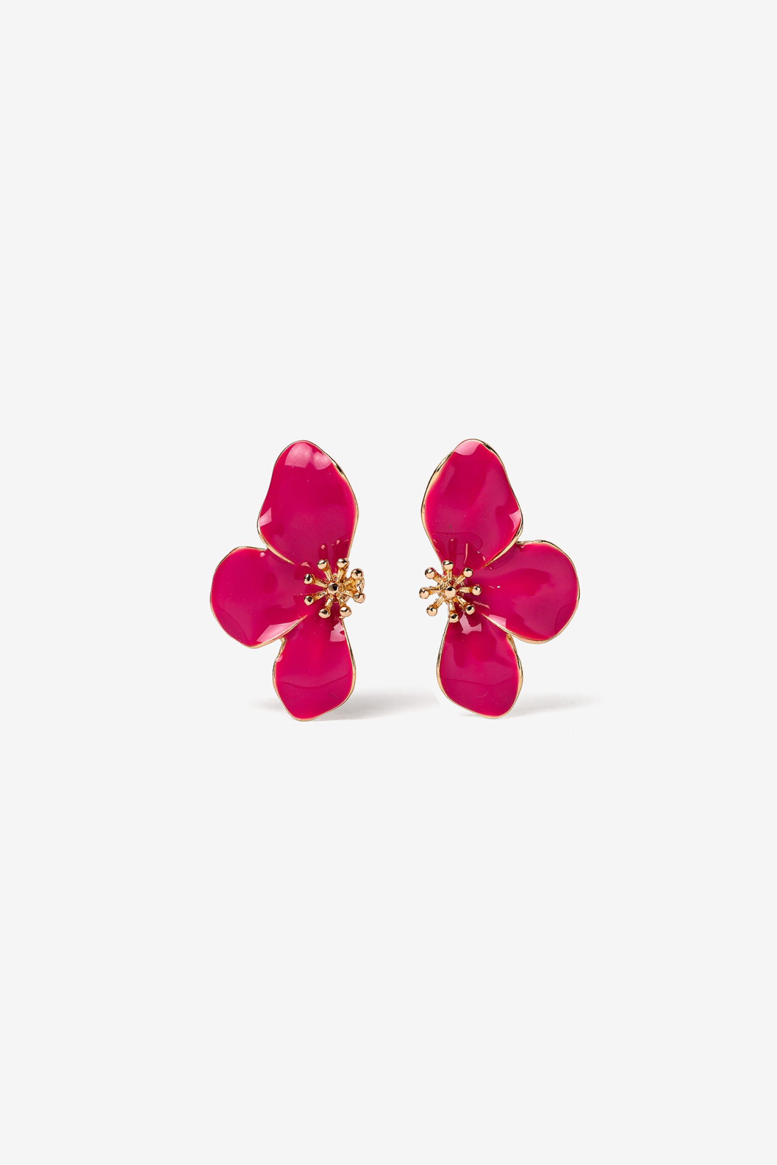 Enamel Floral Earrings