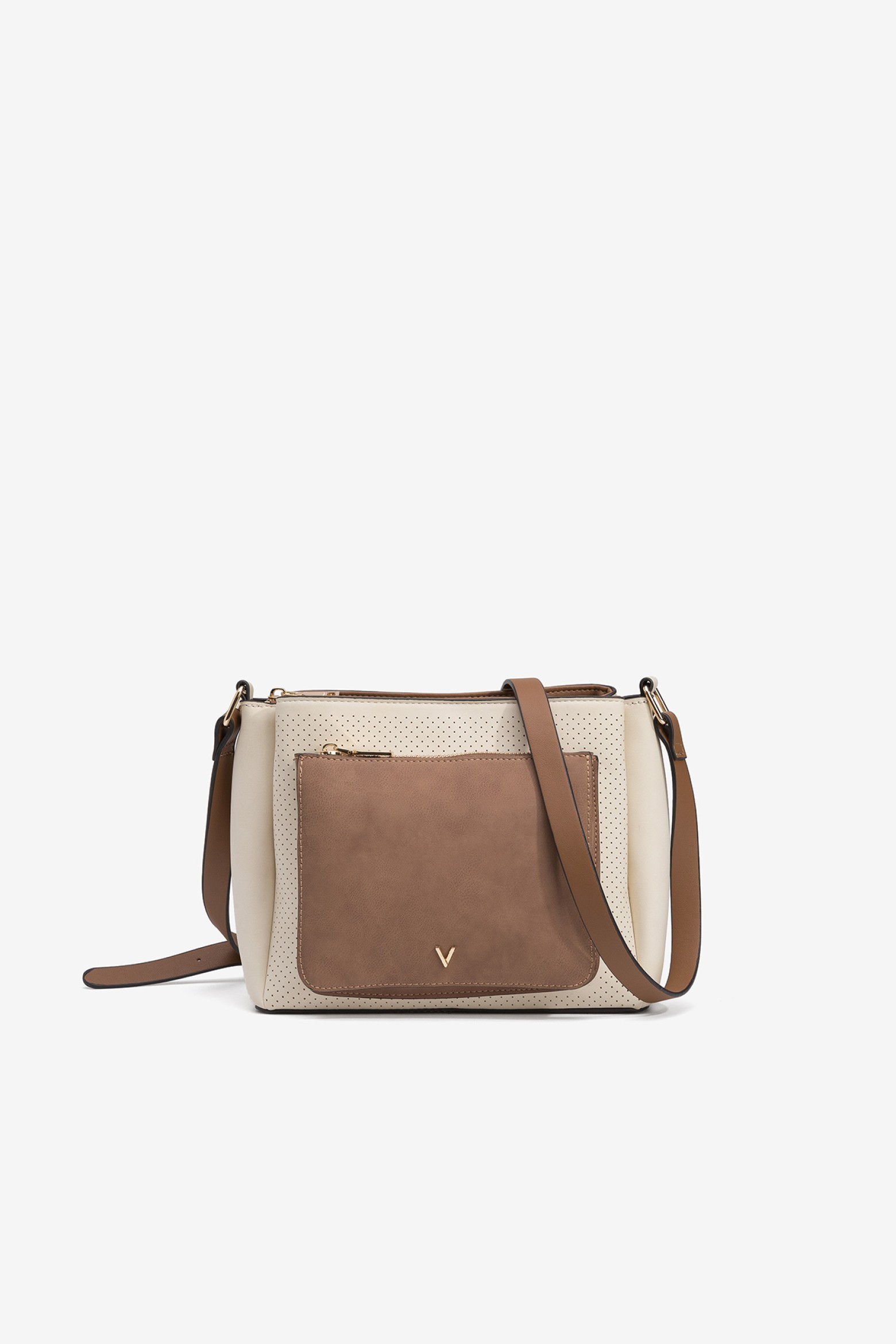 Two-Tone Suede-Effect Bag