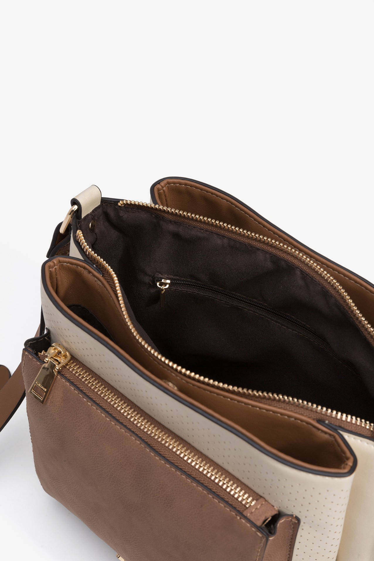 Bolso Efecto Gamuza Bicolor