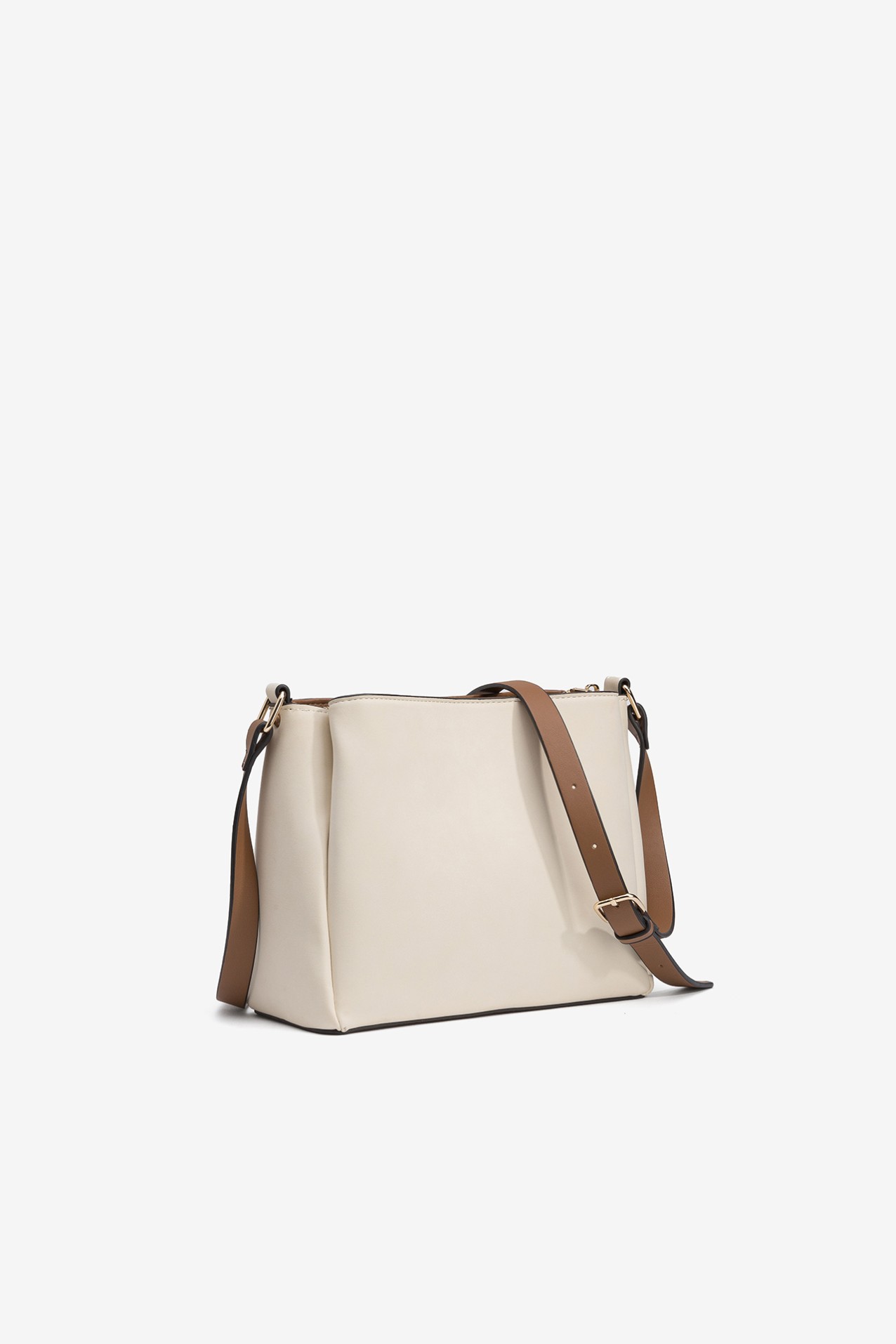 Bolso Efecto Gamuza Bicolor