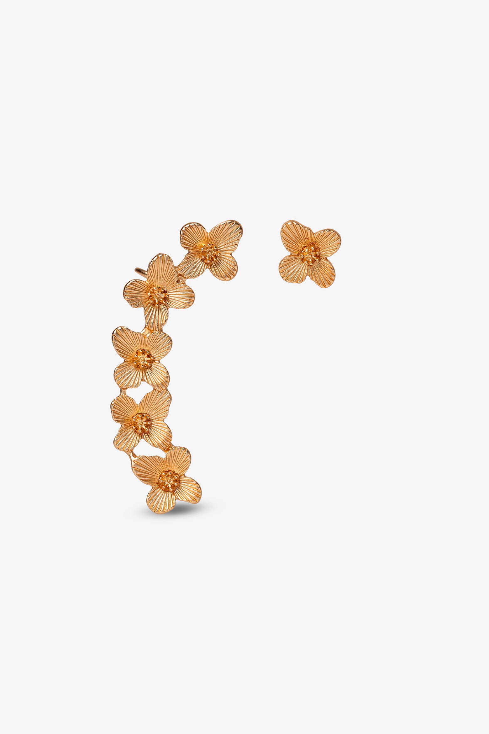 Floral Ear Cuff Earrings