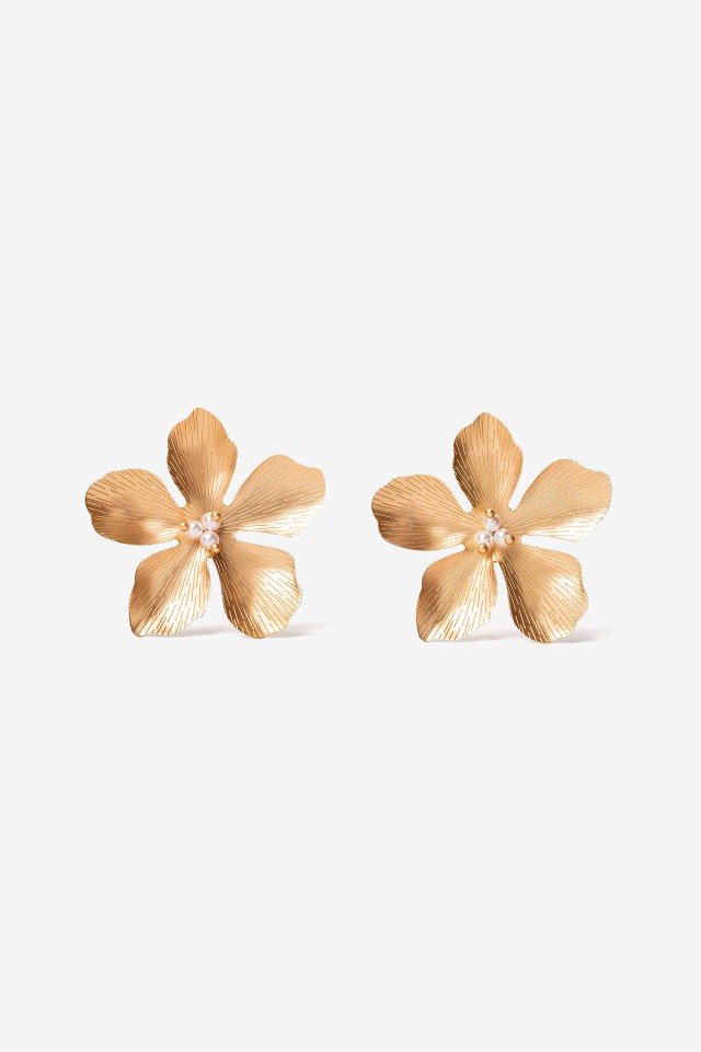 Pendientes Flor Metlica
