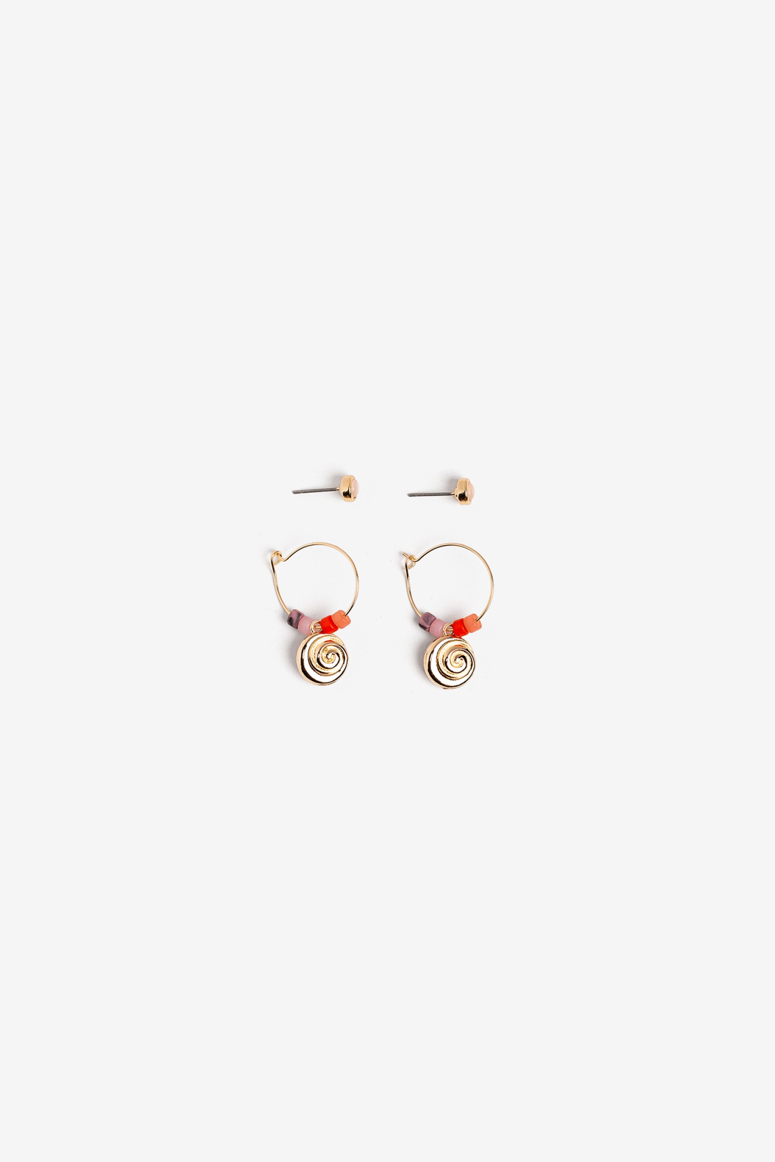 Pack of 2 Earrings with Hoops
