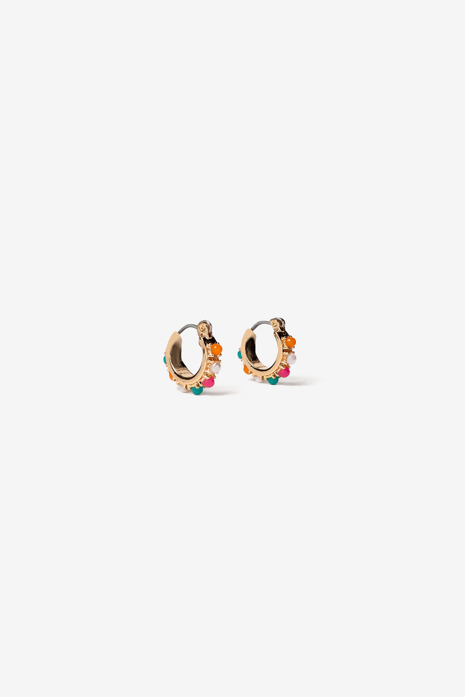 Hoops with Colorful Beads
