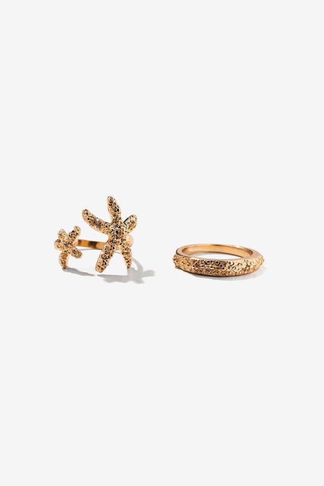 Pack 2 Anillos Estrella de Mar