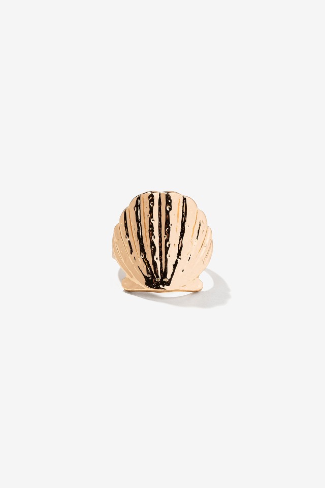 Anillo concha Metlico