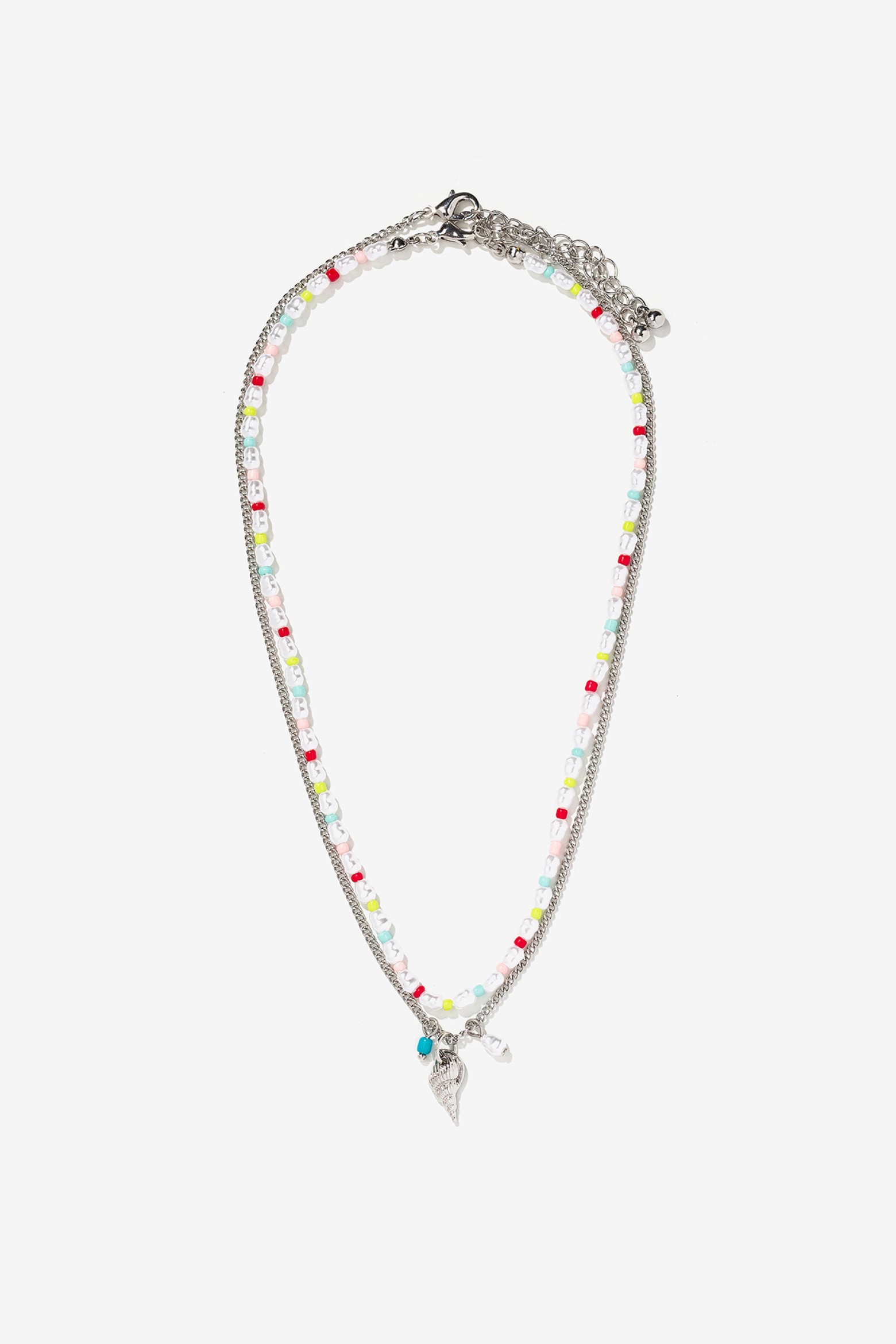 Pack of 2 Shell Drop Necklaces