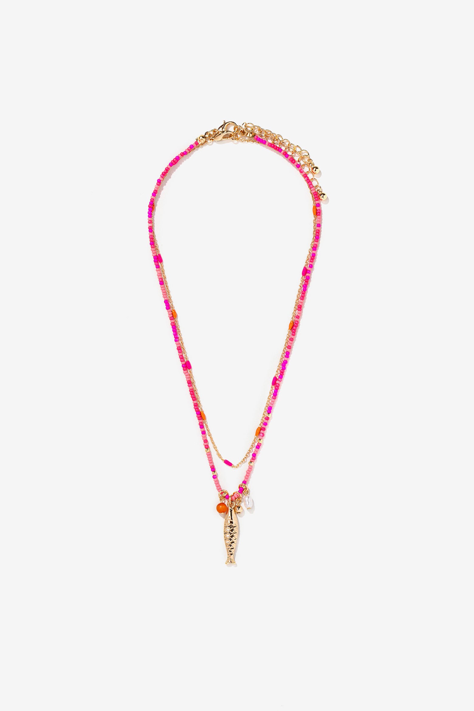Pack of 2 Fish Drop Necklaces