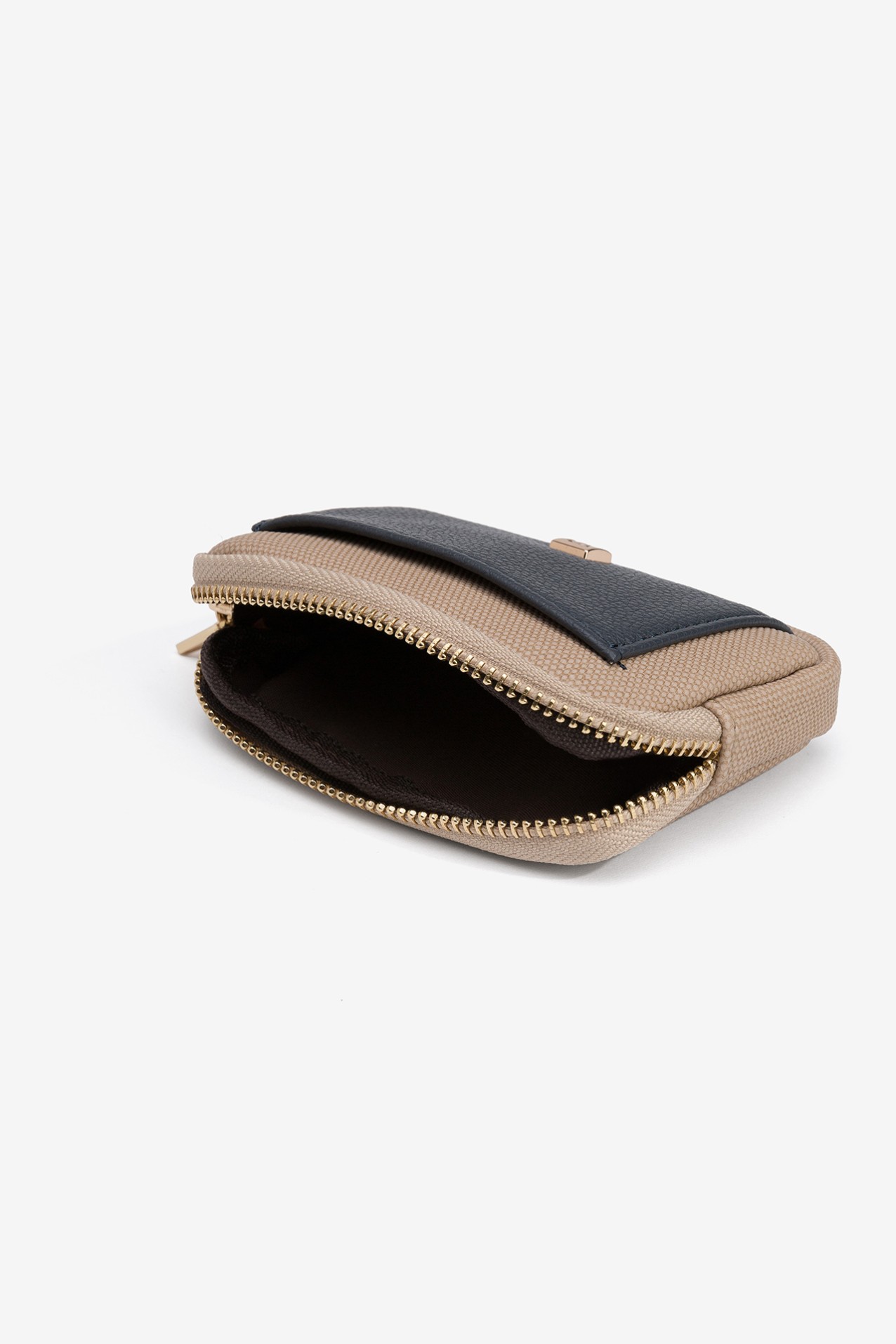 Two-Tone Textured Pouch