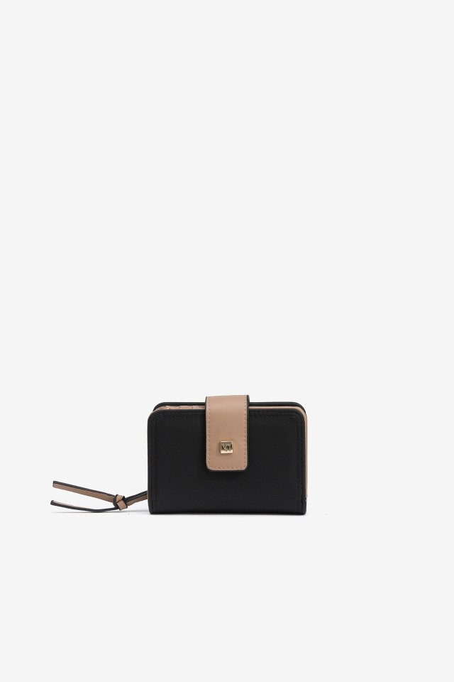 Porta-Moedas Efeito Nylon Bicolor