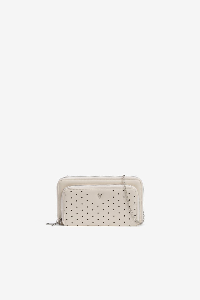 Perforated Leather-Effect Coin Purse