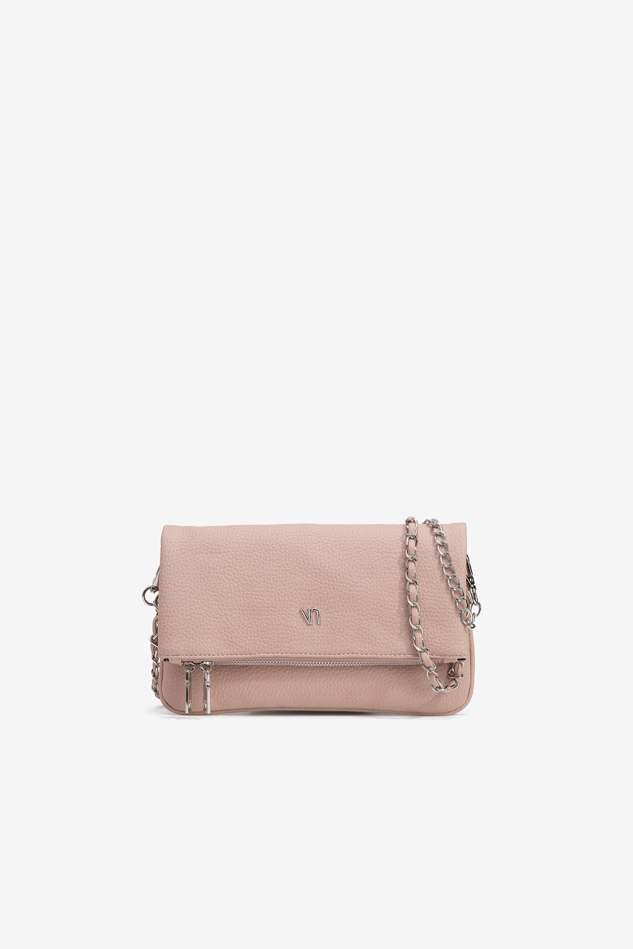 Clutch Efeito Pele com Pala