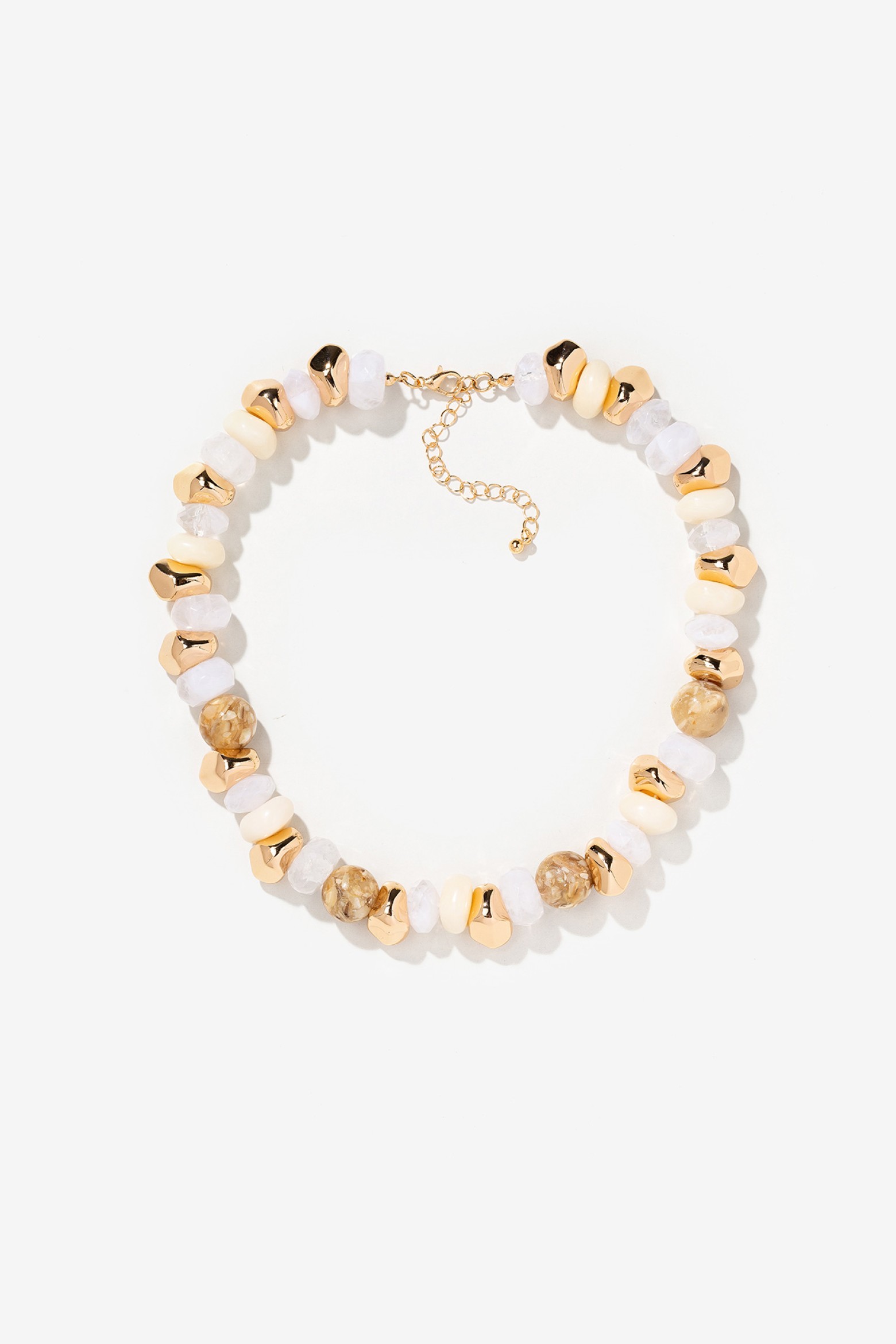 Maxi Necklace with Mother-of-Pearl Beads