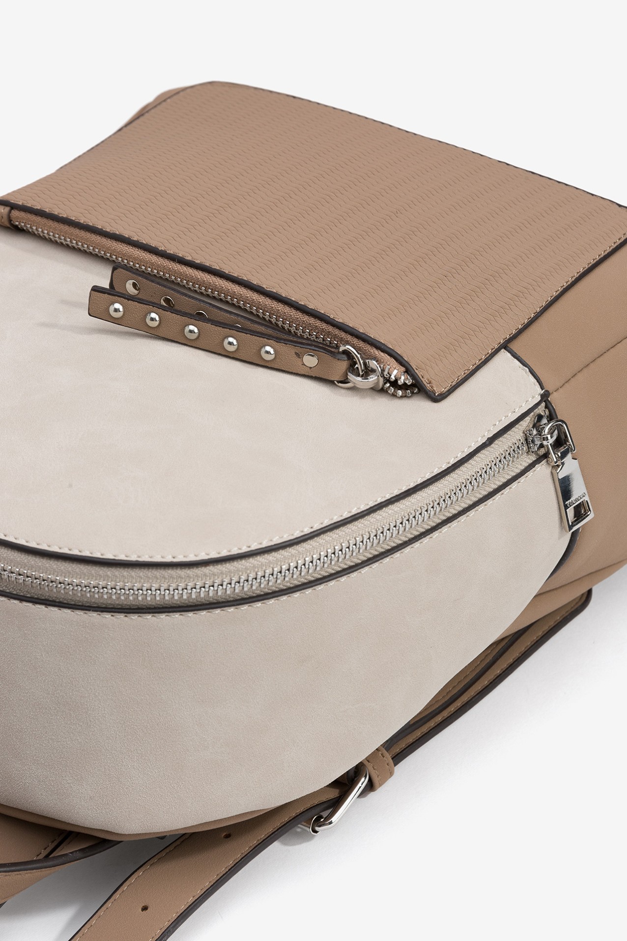 Mochila Efecto Gamuza Bicolor