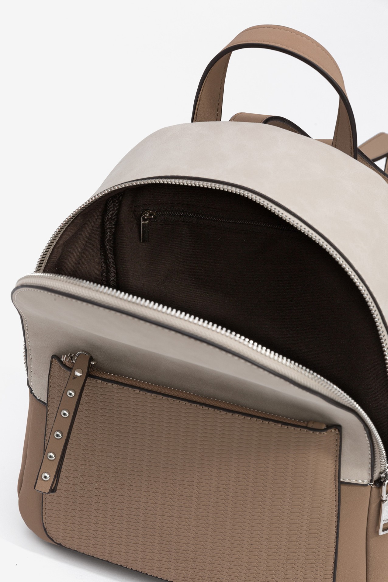 Mochila Efecto Gamuza Bicolor