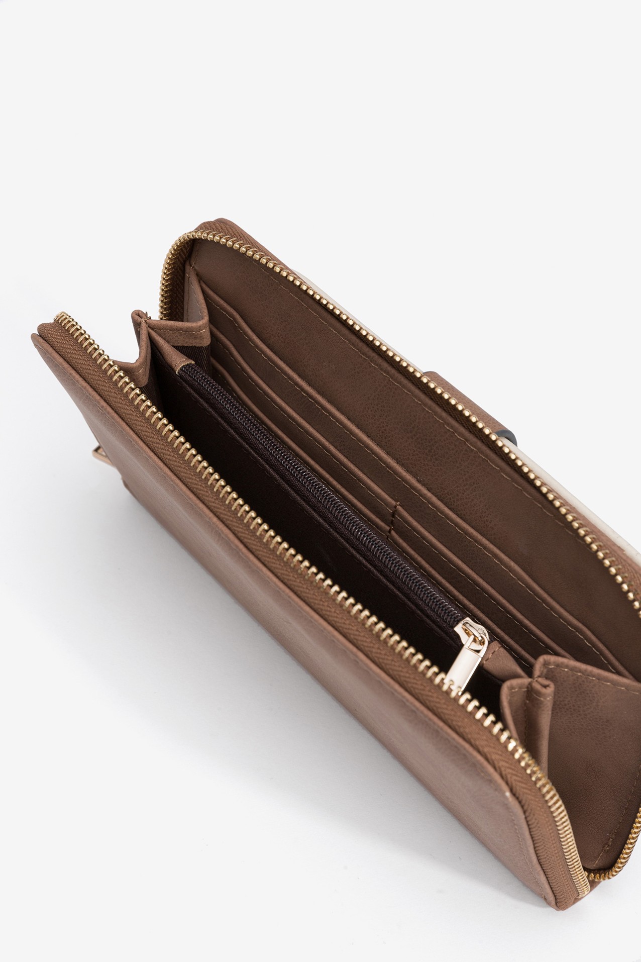 Bicolor Faux Leather Coin Purse