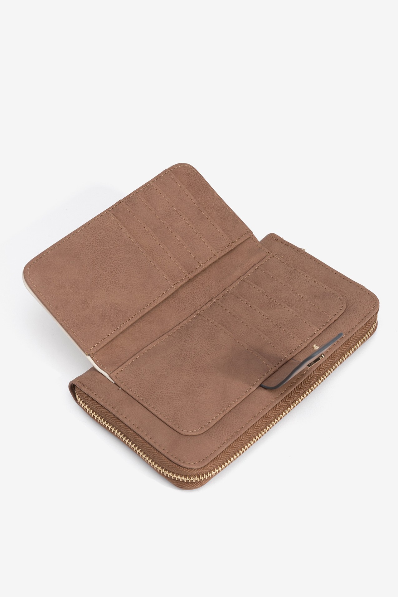 Bicolor Faux Leather Coin Purse