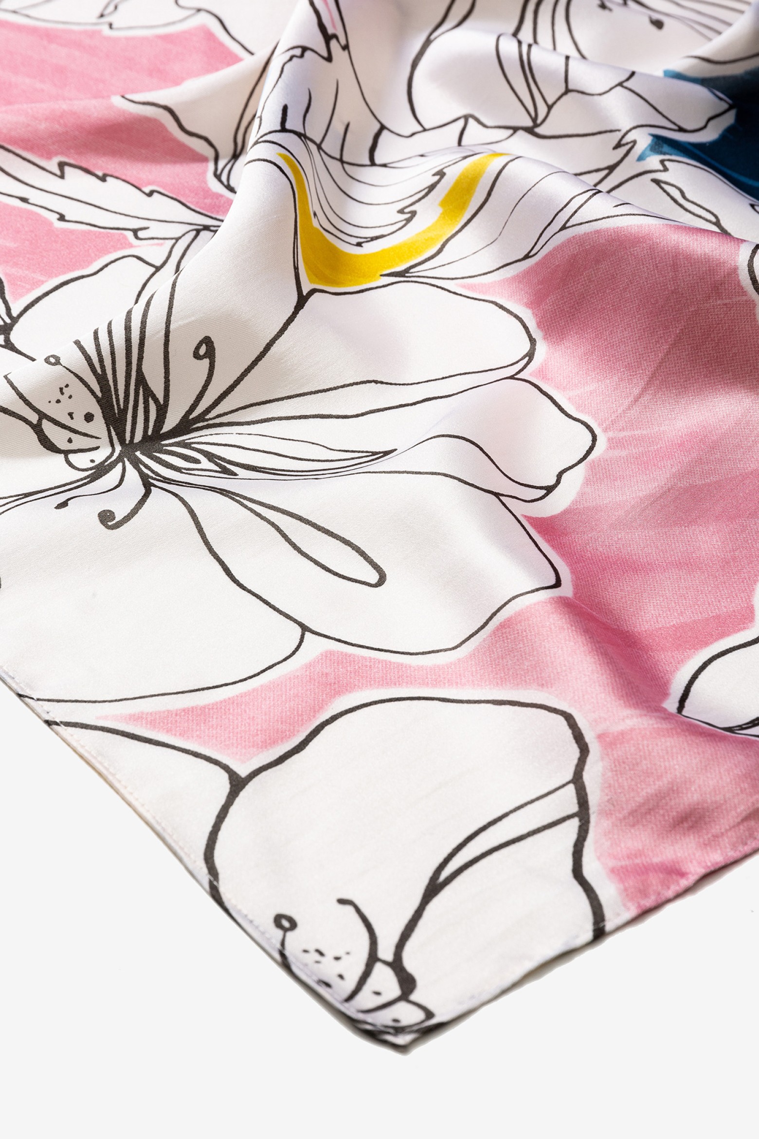 Floral Printed Square Scarf