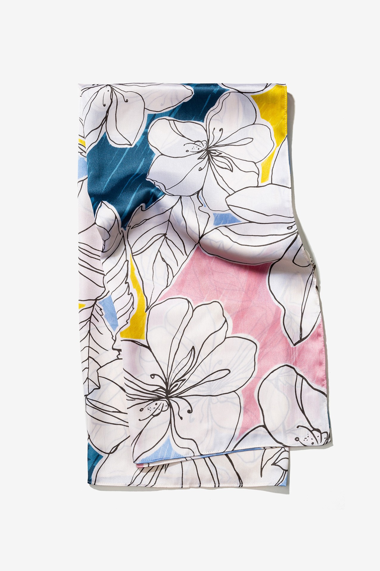 Floral Printed Square Scarf