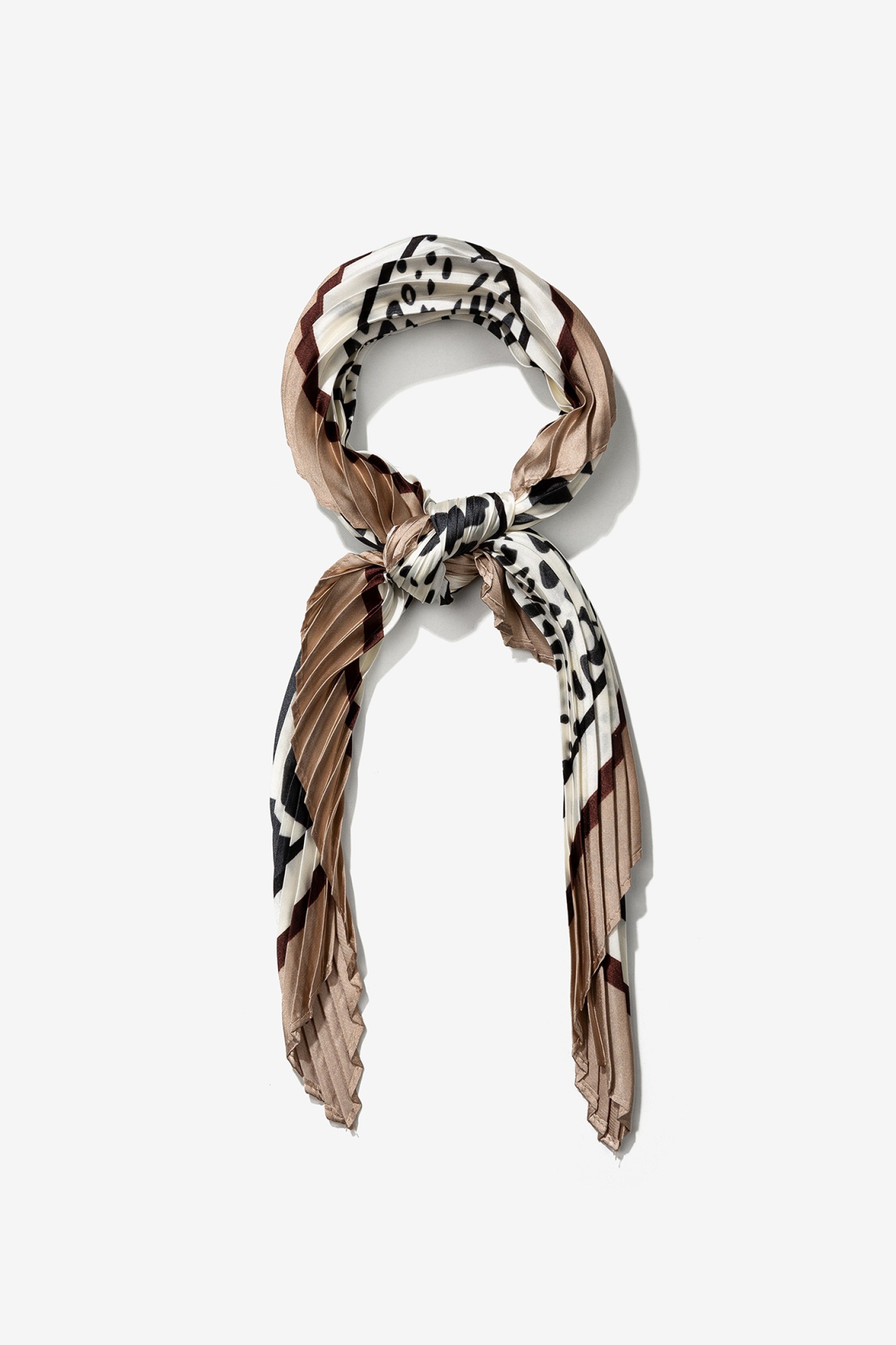 Bandana Plissada Estampado Leopardo