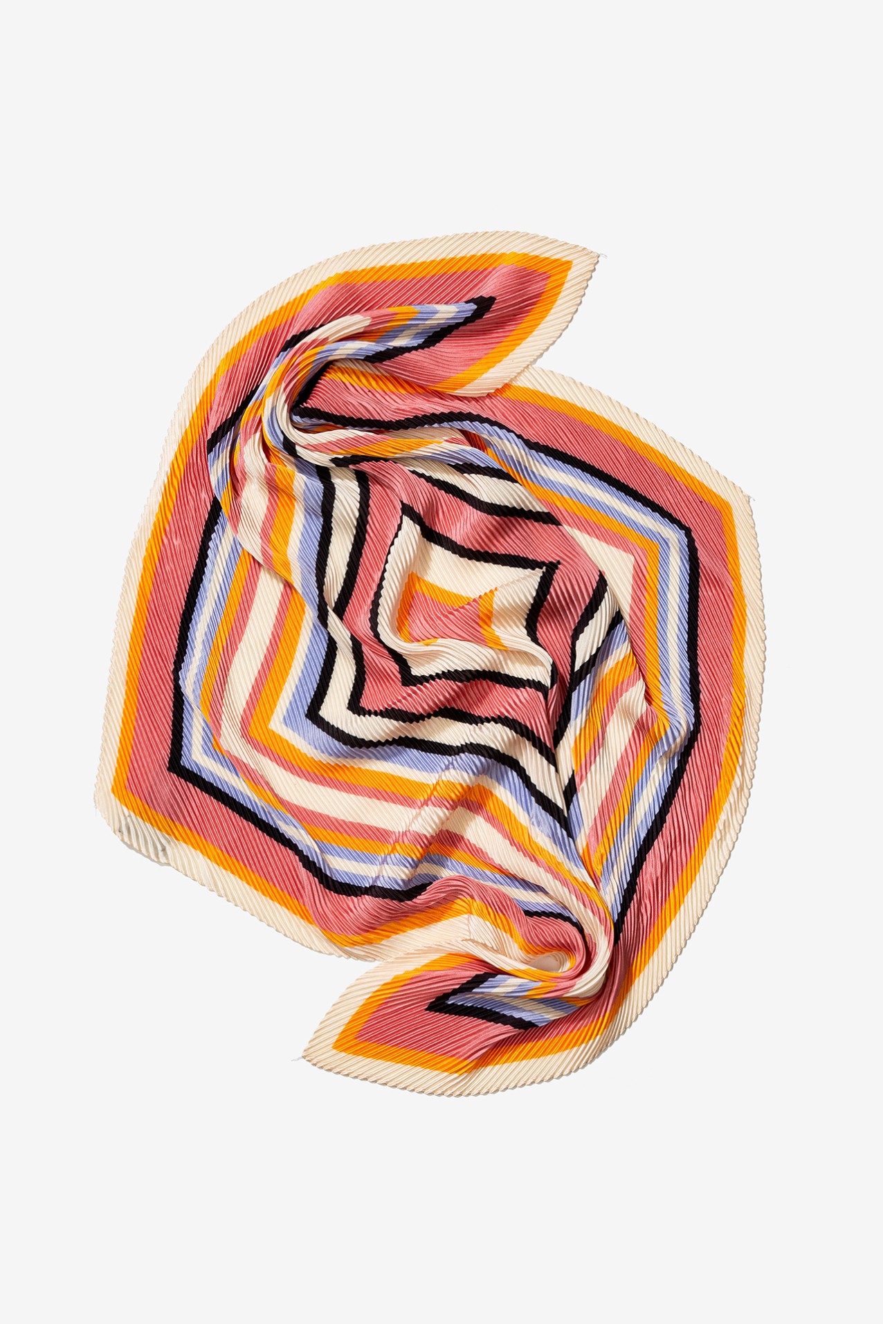 Pleated Printed Bandana