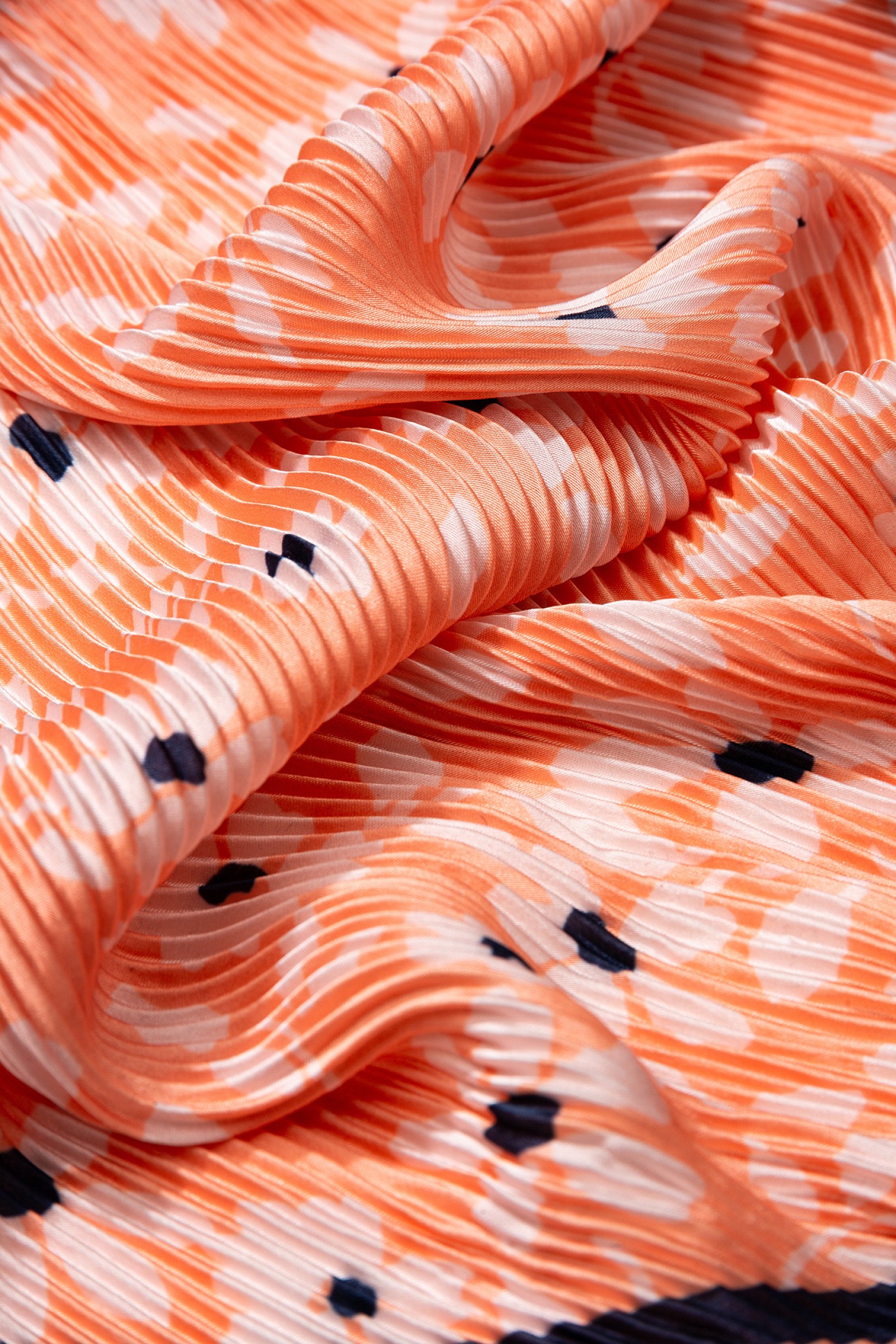 Pleated Floral Print Bandana