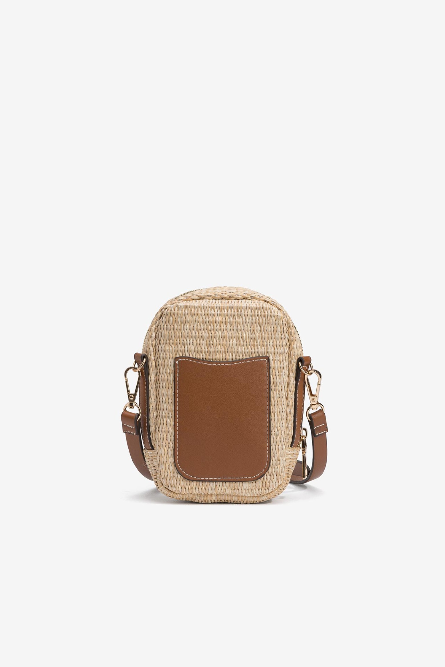 Straw Effect Phone Bag