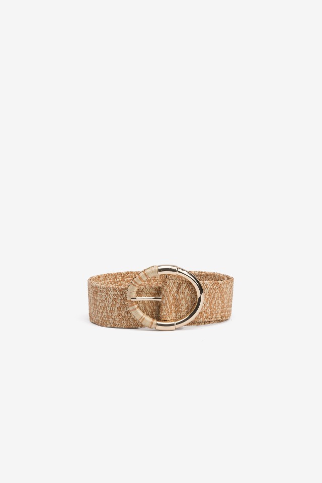 Elastic Belt with Straw Effect
