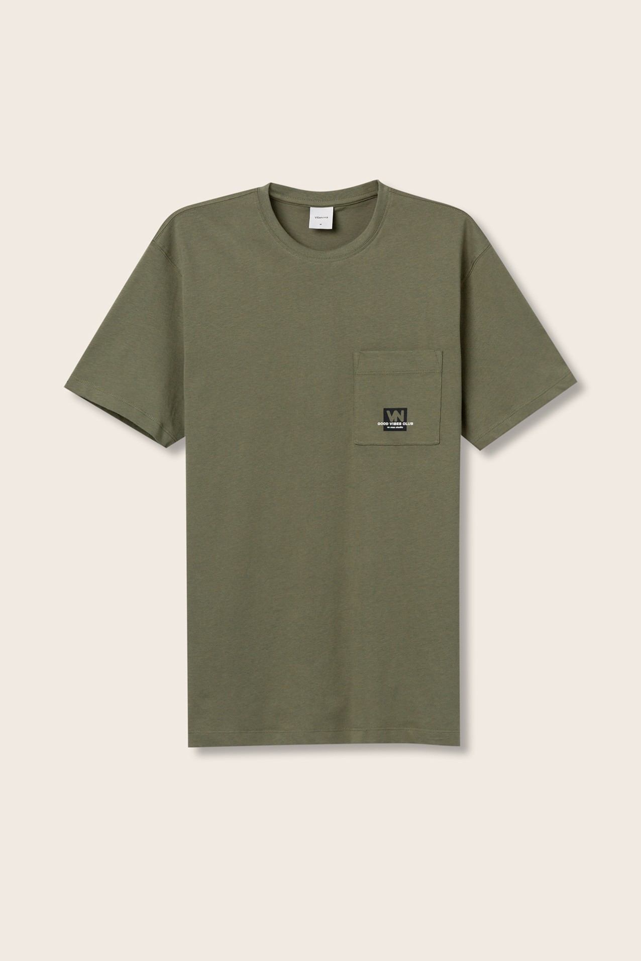 T-Shirt com Bolso Estampado